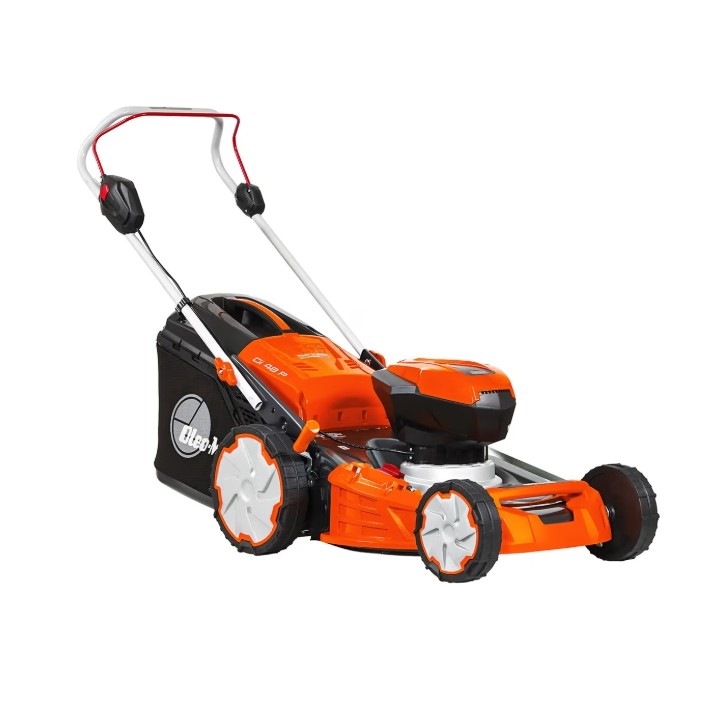 Tondeuse à gazon manuelle OLEOMAC Gi48P 40 V à batterie, largeur de coupe 46 cm, bac de ramassage 70 L | Newgardenmac.com