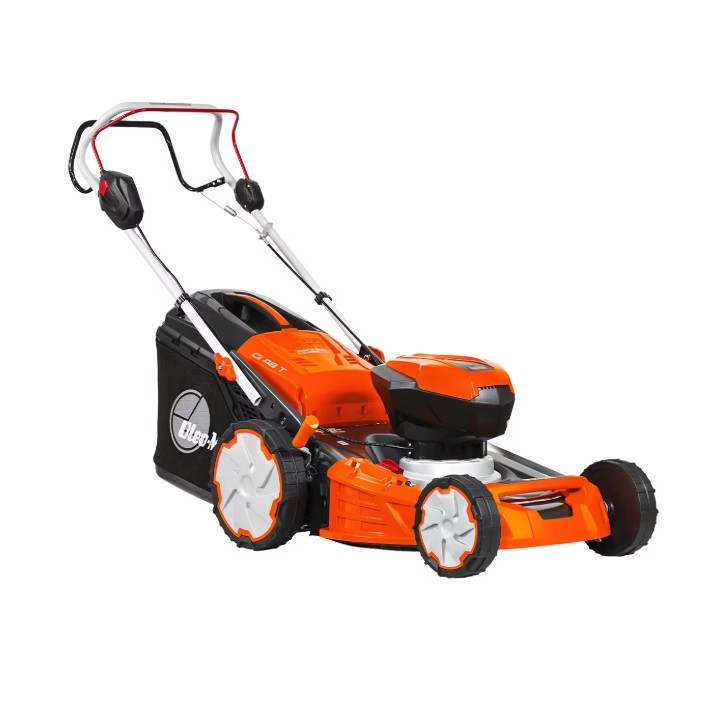 Cortacésped autopropulsado a batería OLEOMAC Gi48T de 40 V, ancho de corte de 46 cm, recolector de césped de 70 L. | Newgarde...