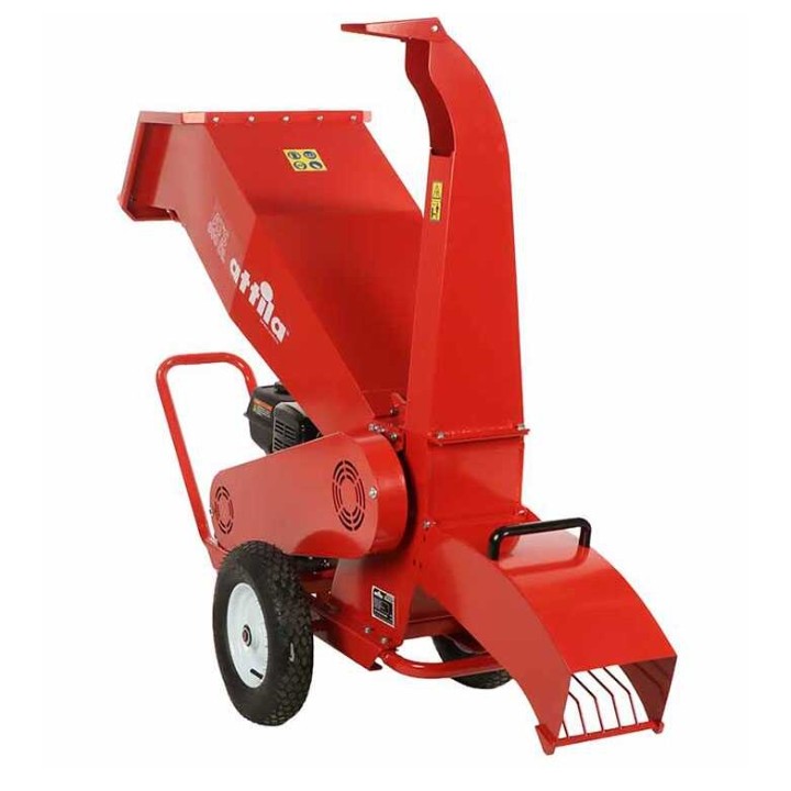 Petrol powered wood chipper ATTILA ATS900DL 270cc 6kW max shredding diameter 8cm | Newgardenmac.com