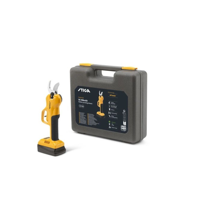Forbice STIGA SC 100e Kit con batteria e caricabatteria rami fino a 4 cm | Newgardenmac.com