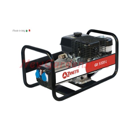 Generatore corrente benzina ZANETTI GB5000LE 5kVA 230V avviamento elettrico | Newgardenmac.com