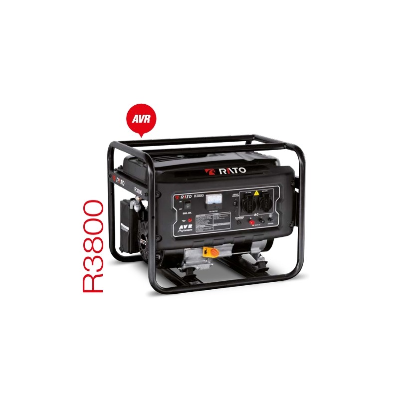 RATO R3800 gasolina 301 cc generador de corriente potencia máxima 3,8 kW