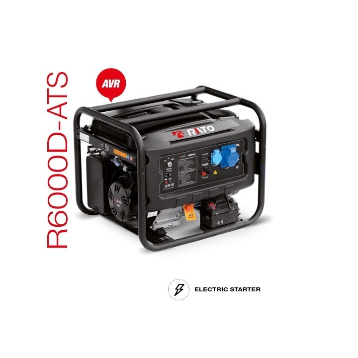 RATO R6000D-8 ATS essence 420 cc démarrage électrique | Newgardenmac.com