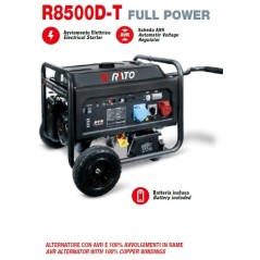 Générateur RATO R8500D-T essence 500 cc démarrage électrique | Newgardenmac.com