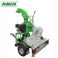 Aspiratore foglie-erba professionale PERUZZO TURBO 400-T motore B&S su carrello | Newgardenmac.com