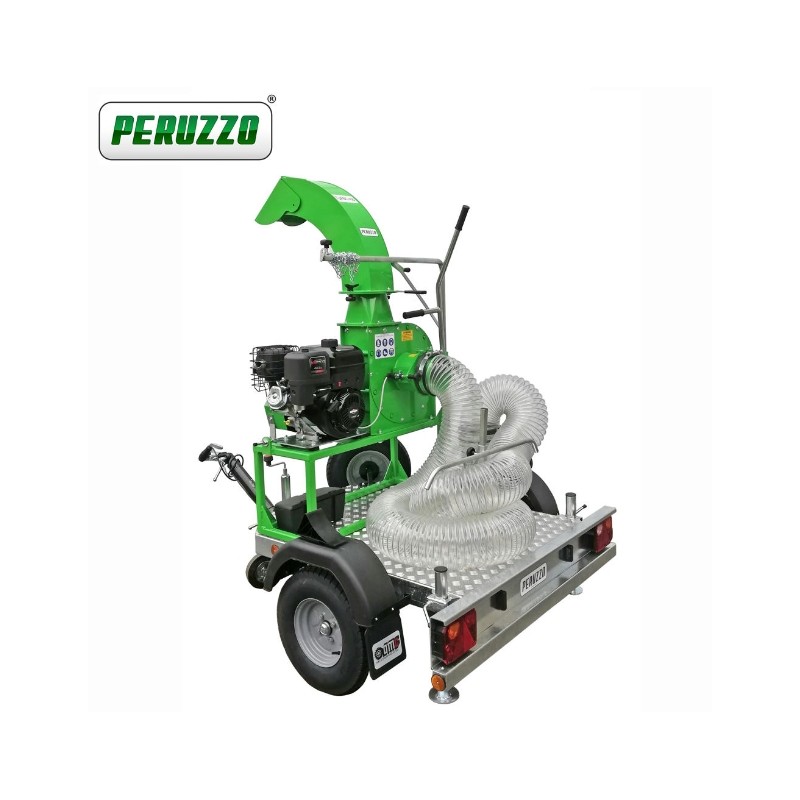 PERUZZO TURBO 400-T Aspirador de hojas soplador de hierba profesional motor B&S sobre carro