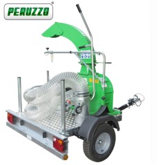 Aspiratore foglie-erba professionale PERUZZO TURBO 400-T motore Honda su carrello | Newgardenmac.com