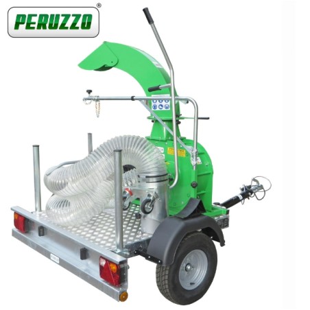 PERUZZO TURBO 400-T professional hand blower with Honda engine on trolley | Newgardenmac.com