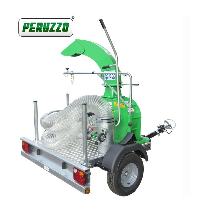Aspiratore foglie-erba professionale PERUZZO TURBO 400-T motore Honda su carrello | Newgardenmac.com