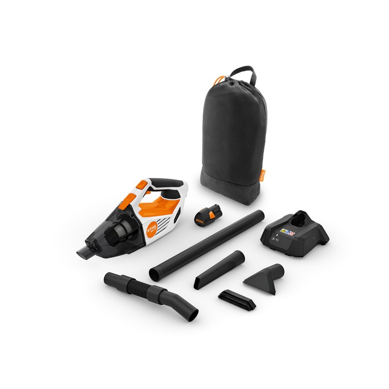 Aspirador de mano sin cable STIHL SEA 20.0 con boquillas y bolsa de transporte | Newgardenmac.com