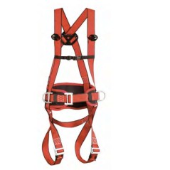 Fall arrest harness with positioning belt has anchor point | Newgardenmac.com