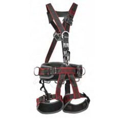 Fall arrest harness for suspended work buckles and quick-release hooks | Newgardenmac.com