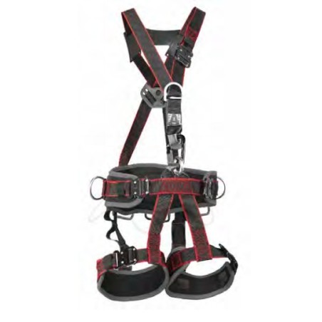 Fall arrest harness for suspended work buckles and quick-release hooks | Newgardenmac.com