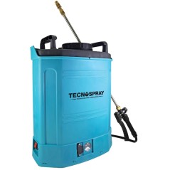 Irroratrice TECNOSPRAY E16 capacita' 16L batteria litio 12 V e carica inclusi | Newgardenmac.com