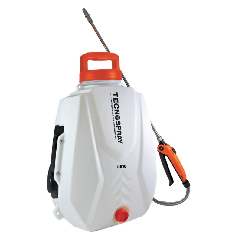 Irroratrice TECNOSPRAY LE16 capacita' 16L batteria litio 21 V e carica inclusi