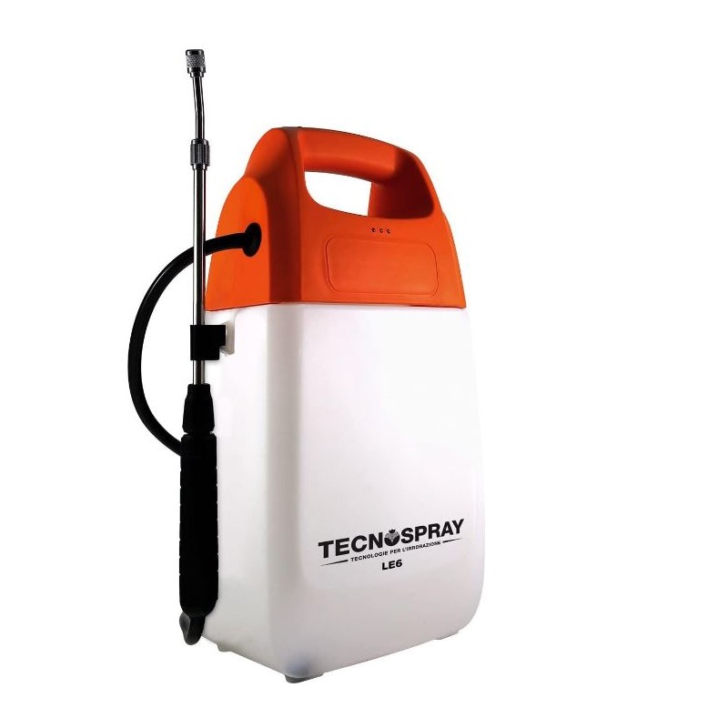 Pulvérisateur TECNOSPRAY LE6 capacité 6L batterie lithium 5 V et chargeur inclus