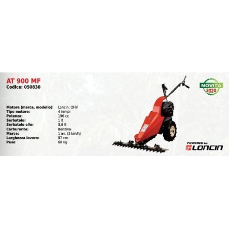 Motor mower ATTILA AT 900 MF 87 cm with LONCIN OHV 4T 196 cc engine | Newgardenmac.com