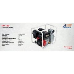 DP 100 DUCAR SERIES Benzinmotorpumpe mit 4-Takt-OHV-Motor 270 ccm | Newgardenmac.com