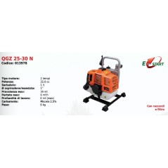 Motobomba de gasolina GREEN LINE QGZ 25-30 N motor de 2 tiempos 32,6 cc | Newgardenmac.com