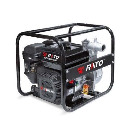 Motobomba RATO RT50 con motor de gasolina autocebante de 4 tiempos R210 212 cc | Newgardenmac.com