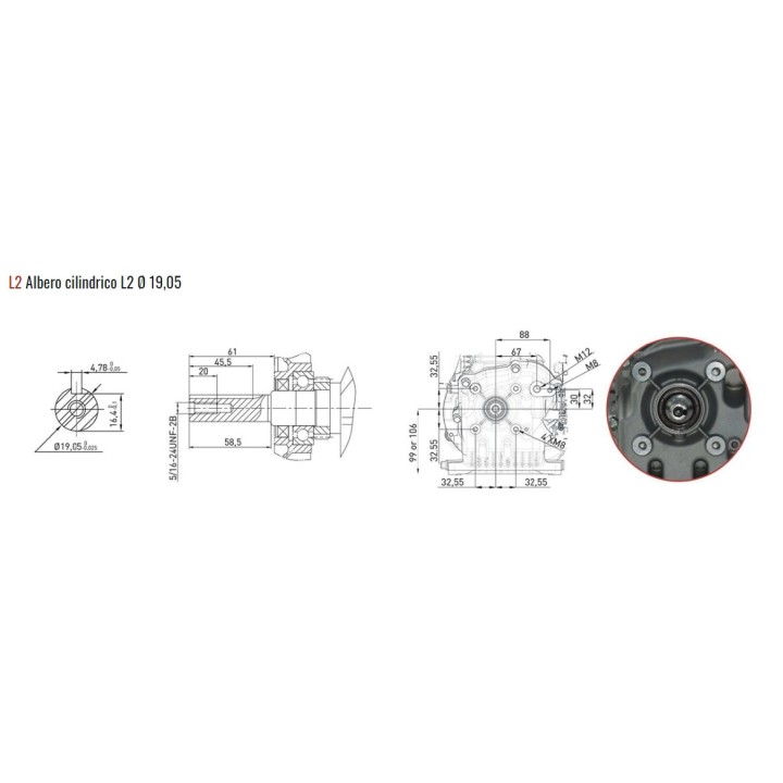 ZANETTI ZEN150L2 Benzinmotor-angetriebene Rotationsfräse Motor-Pumpen-Motor ZANETTI ZEN150L2 Welle d. 19.05 | Newgardenmac.com