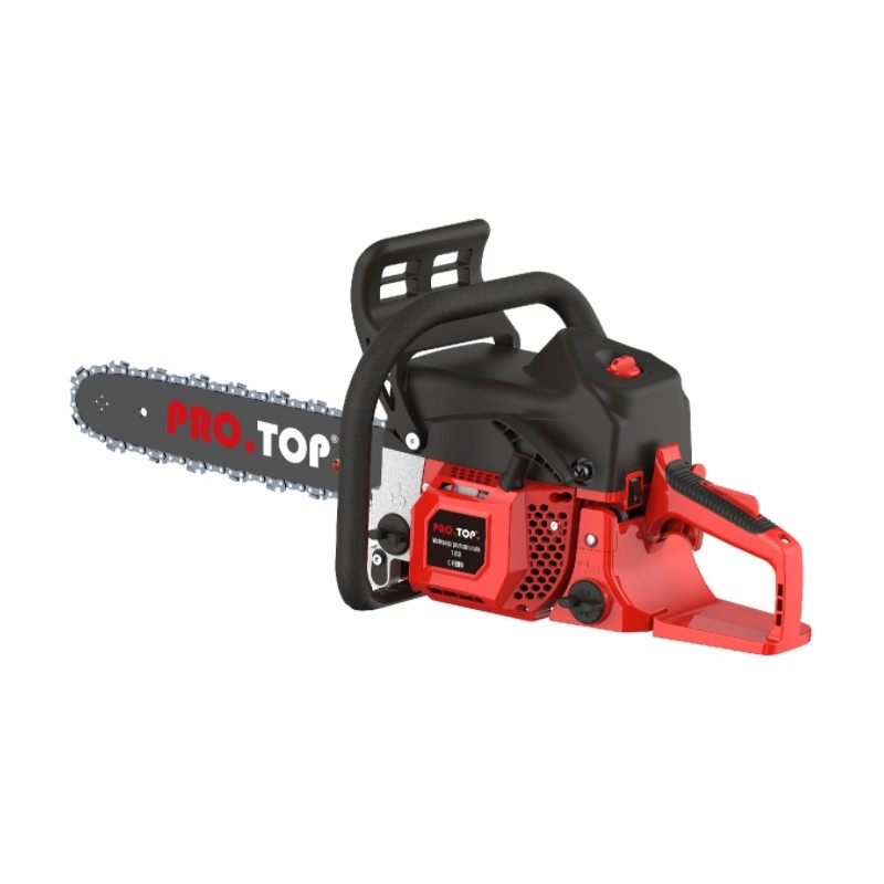 PRO.TOP T-410 tronçonneuse à essence F-MIX moteur 2 temps 40.2 cc guide 40 cm