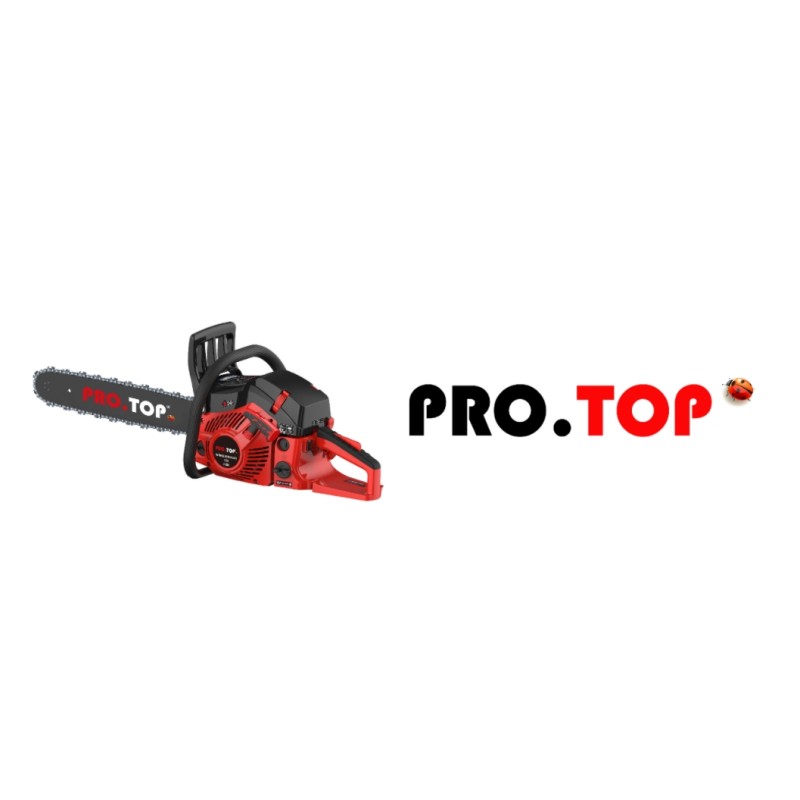 Tronçonneuse à essence PRO.TOP T-450 moteur 2 temps 45 cc 45 cm guide-chaîne 1,3 mm