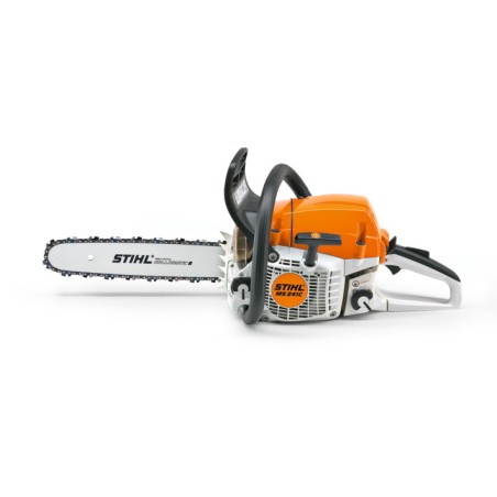 STIHL MS 241 C-M Benzin-Kettensäge mit 40cm - 45cm Kettenschiene und Schienendeckel | Newgardenmac.com