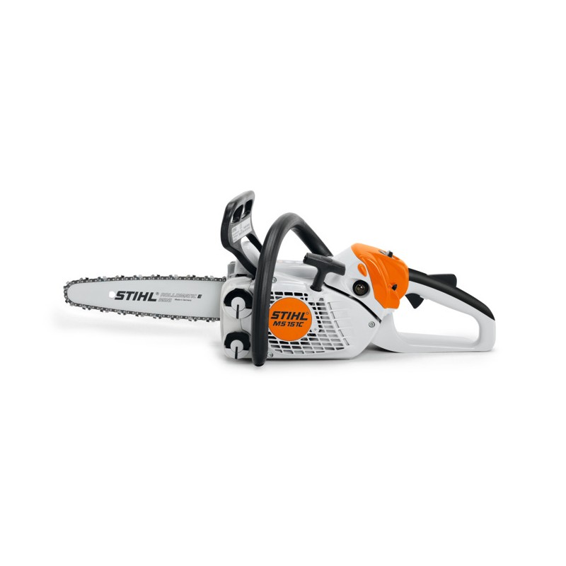 STIHL MS151C-E 24 ccm Benzin-Kettensäge mit 25cm - 30cm Kettenschiene und Schienendeckel