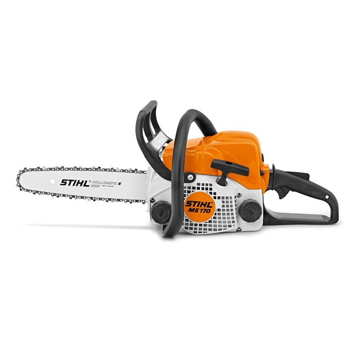 STIHL MS170 30,1ccm 1,2 kW Benzin-Kettensäge mit 35cm Schiene, Kette und Schienendeckel | Newgardenmac.com