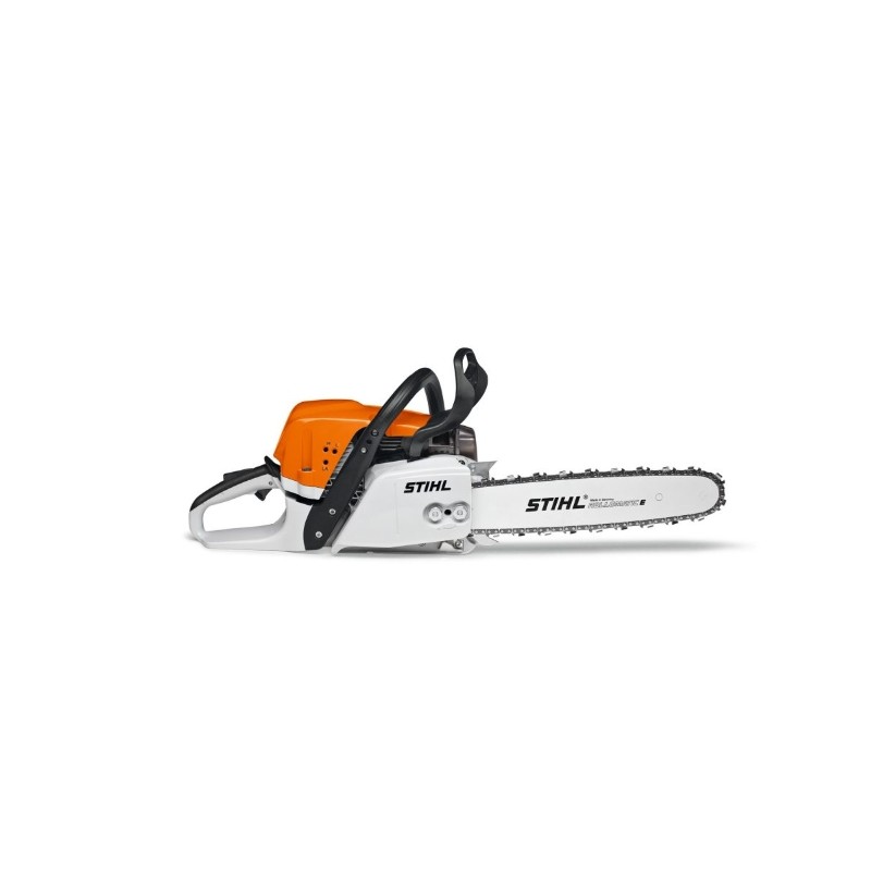 Motosierra de gasolina STIHL MS391 64 cc con barra de cadena y funda de barra