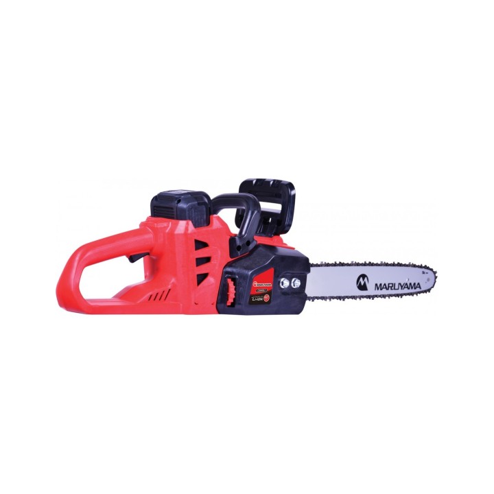 MARUYAMA CS60Li-V chainsaw 35 cm bar with 2.5 Ah battery and charger | Newgardenmac.com