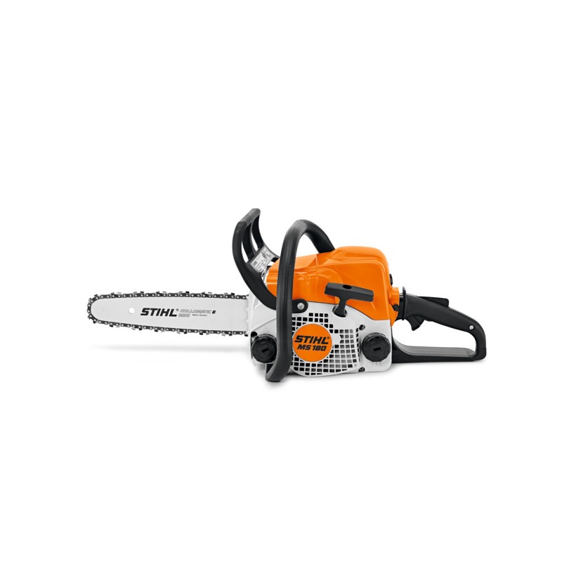 Motosierra profesional STIHL MS180 31,8 cc con barra de cadena y funda de barra | Newgardenmac.com