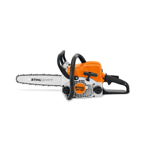 Motosierra profesional STIHL MS180 31,8 cc con barra de cadena y funda de barra | Newgardenmac.com