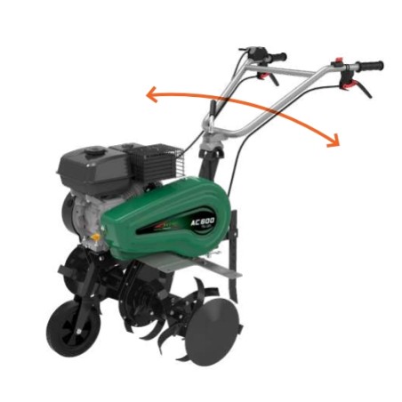 Motobineuse ACTIVE AC 600 196 cc largeur de travail 60-90 cm | Newgardenmac.com