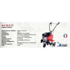 ARO 55 P C3 SERIE PUBERT tracteur à pied avec moteur PUBERT R 210 OHV 212 cc | Newgardenmac.com