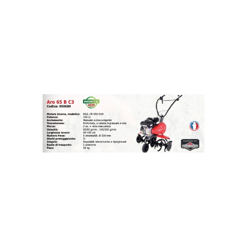 ARO 65 B C3 SERIE PUBERT avec moteur B&S CR 950 OHV 208 cc