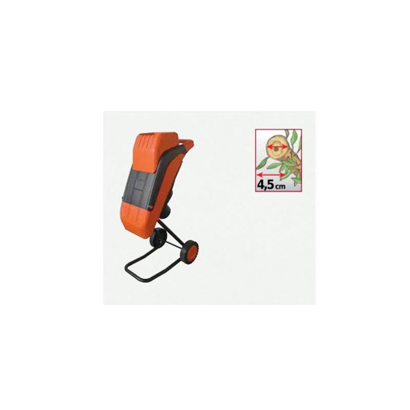 GREEN LINE GL 2500 EL electric biochipper cutting diameter 4.5 cm with 230 Volt motor