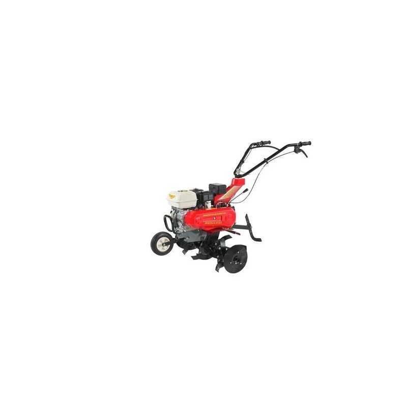 Motocultor rotativo MECCANICA BENASSI RL350 con motor de gasolina LONCIN G200F de 5,6 CV y ??cuchilla de 85 cm.
