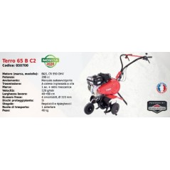 Motozappa TERRO 65 B C2 SERIE PUBERT con motore B&S CR 950 OHV 208 cc | Newgardenmac.com