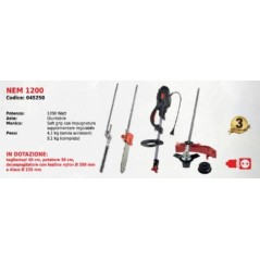 Multiherramienta eléctrica NEM 1200 1200 W SERIE NOVATEC con 3 accesorios