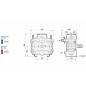 COMET BP60K pompe à membrane basse pression pour pulvérisation 91069