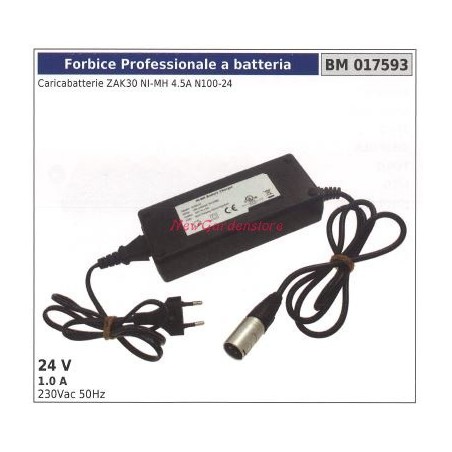 Akku-Scherenladegerät für ZAK 30 NI-MH 4,5A n100-24 24V - 017593