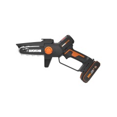 WORX WG325E chain pruner with 2.0 Ah battery and charger