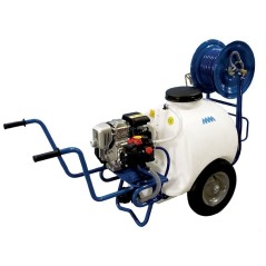 Chariot de pulvérisation 120L avec groupe motopompe BERTOLINI moteur 4 temps R80V | Newgardenmac.com