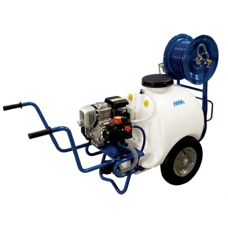 Spraying trolley 120L with BERTOLINI 4-stroke engine R80V motor pump unit | Newgardenmac.com