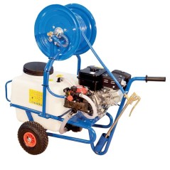 Carro de pulverización 50L con grupo motobomba MM308, motor KM26 2T 1,5 CV | Newgardenmac.com