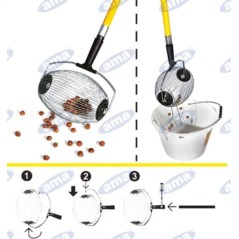 Raccoglitore ROTORACC medio oggetti ø 30/65mm AUSTRALIAN ø interno 215mm L 260mm | Newgardenmac.com