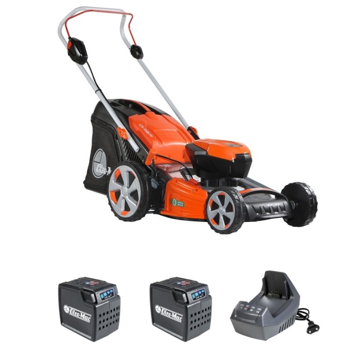 OLEOMAC Gi 48 P Akku-Rasenmäher 46 cm Schiebe-Rasenmäher 70 Lt Kollektion | Newgardenmac.com