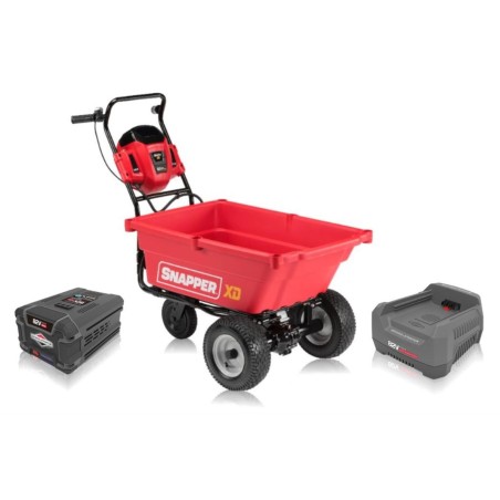 Battery-powered wheelbarrow UTILITY SNAPPER ESXDUC82 with 2 AH battery and charger | Newgardenmac.com